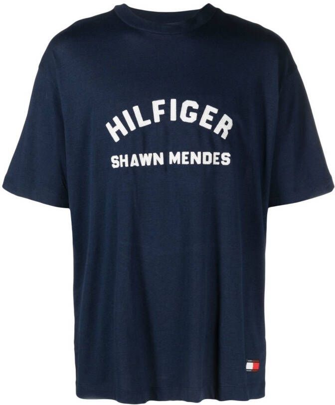 Tommy Hilfiger T-shirt met logoprint Blauw