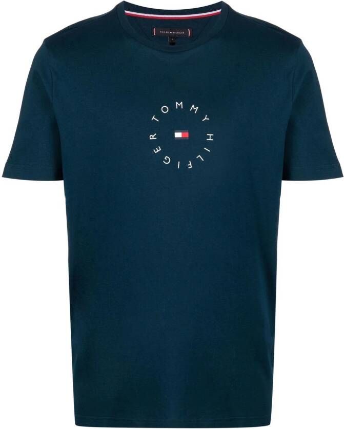 Tommy Hilfiger T-shirt met logoprint Blauw
