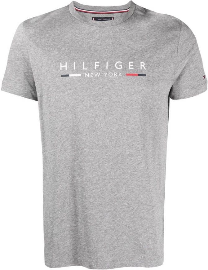Tommy Hilfiger T-shirt met logoprint Grijs