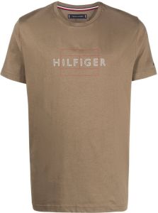 Tommy Hilfiger T-shirt met logoprint Groen
