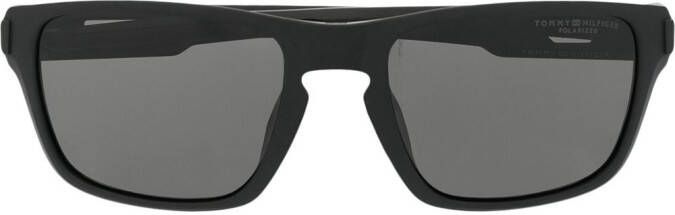 Tommy Hilfiger Zonnebril met vierkant montuur Zwart