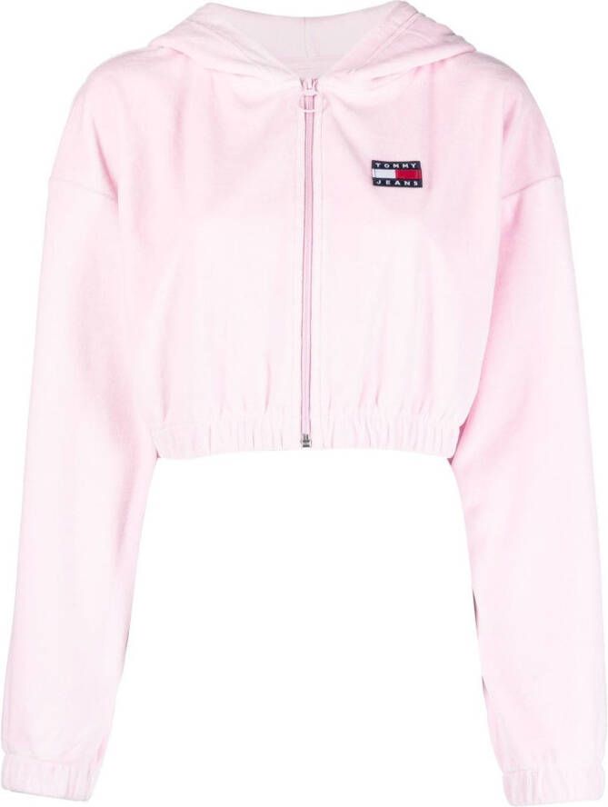 Tommy Jeans Cropped rits Roze