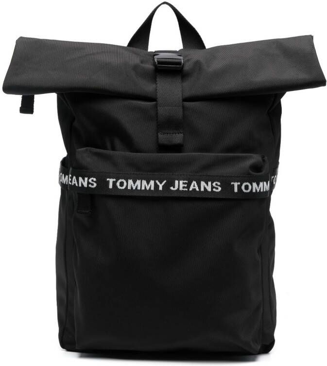 Tommy Jeans Essentials Campus rugzak met logoprint Zwart