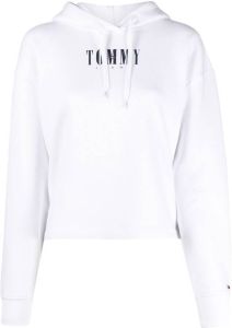 Tommy Jeans Hoodie met logoprint Wit