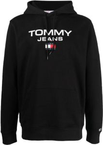Tommy Jeans Hoodie met logoprint Zwart