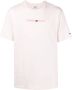 Tommy Jeans T-shirt met logopatch Roze - Thumbnail 1