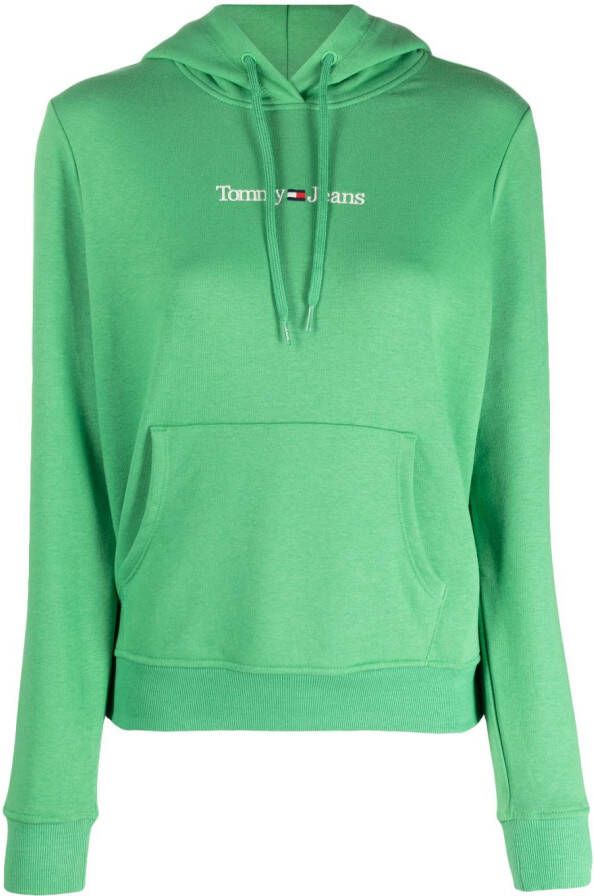 Tommy Jeans Sweater met geborduurd logo Groen