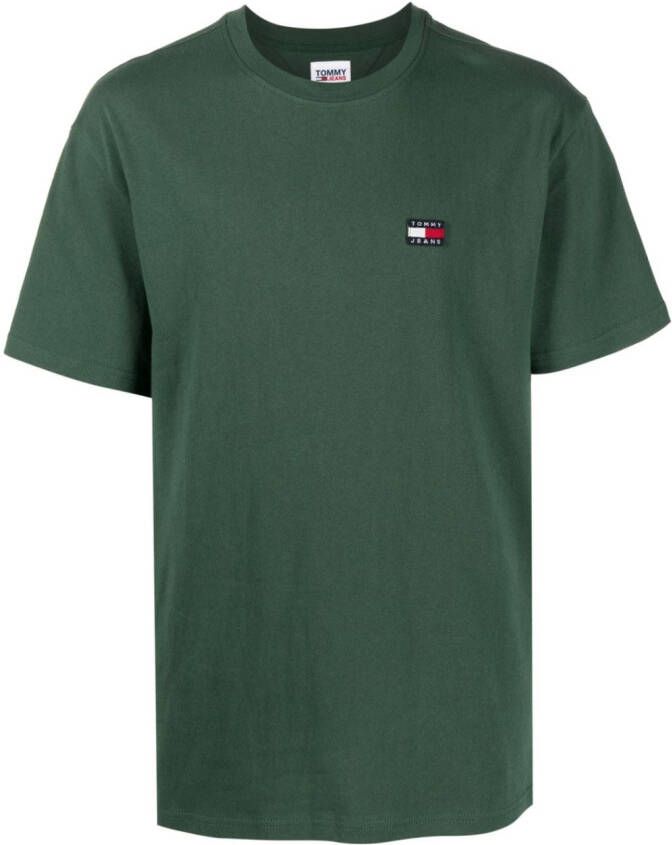 Tommy Jeans T-shirt met logopatch Groen