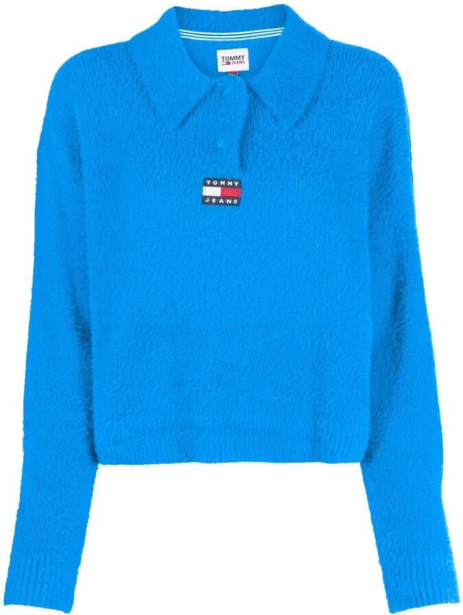 Tommy Jeans Poloshirt met logopatch Blauw