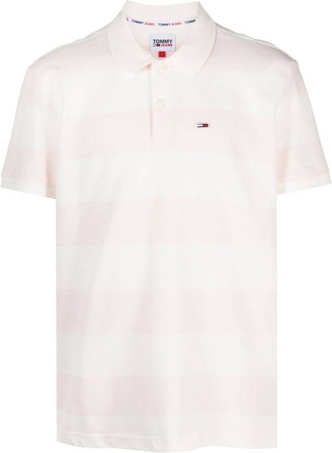 Tommy Jeans Poloshirt met geborduurd logo Wit