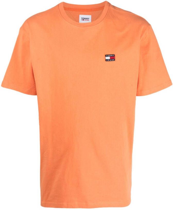 Tommy Jeans T-shirt met logopatch Oranje