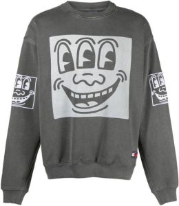 Tommy Jeans x Keith Haring katoenen sweater Grijs