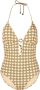 Tory Burch Badpak met monogramprint Geel - Thumbnail 1