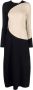 Tory Burch Midi-jurk met colourblocking Zwart - Thumbnail 1
