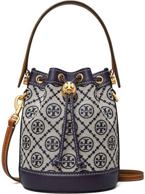 Tory Burch T Monogram bucket-tas Blauw