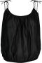 Tory Burch Top met katoenen-zijden strik Zwart - Thumbnail 1