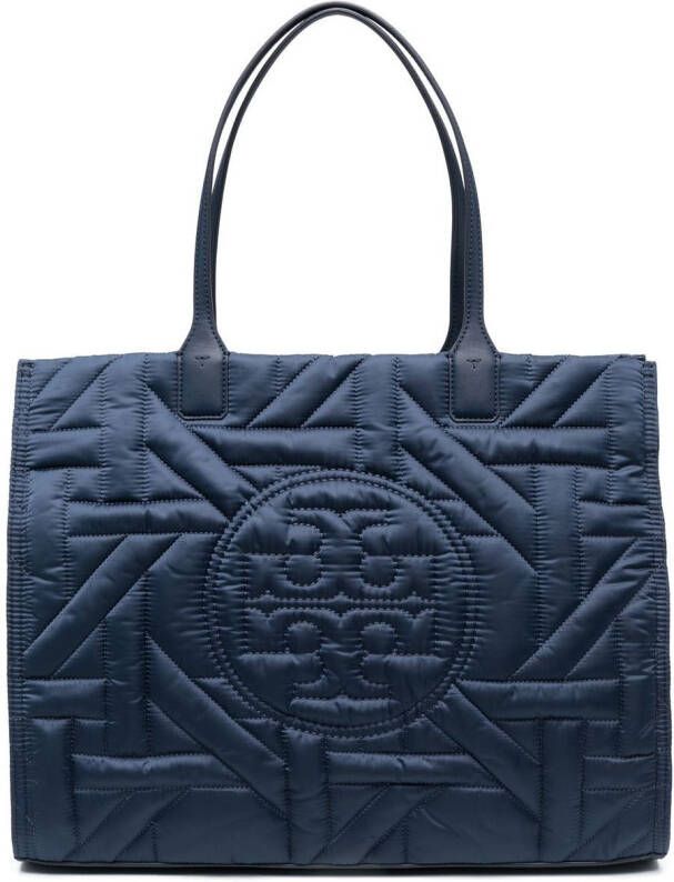 Tory Burch Ella shopper met reliëf Blauw