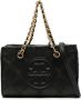 Tory Burch Fleming gewatteerde shopper Zwart - Thumbnail 1