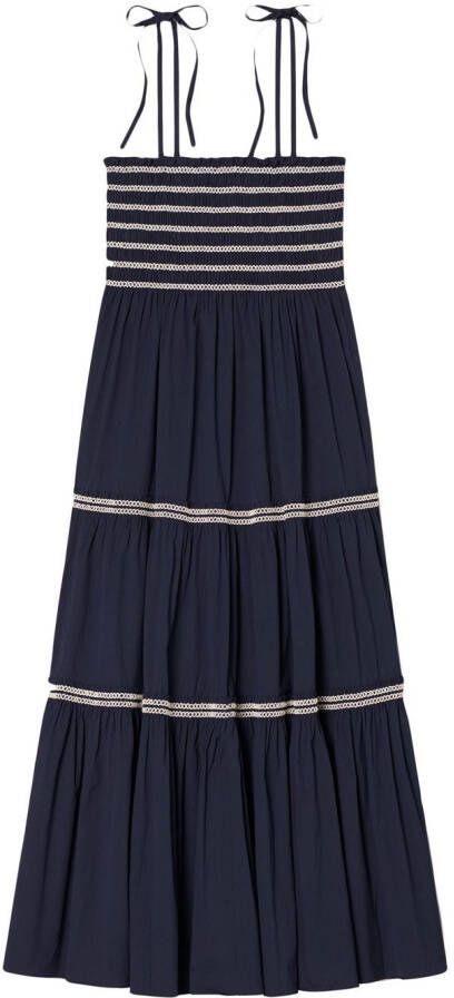 Tory Burch Gelaagde midi-rok Blauw