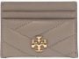 Tory Burch Kira chevron-quilted leather cardholder Bruin - Thumbnail 1