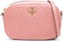 Tory Burch Kira gewatteerde cameratas met chevron streep Roze - Thumbnail 1