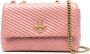 Tory Burch Kleine Kira Moto gevoerde verstelbare schoudertas Roze - Thumbnail 1