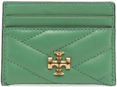 Tory Burch Pasjeshouder met logoplakkaat Groen