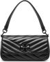 Tory Burch Kira schoudertas met chevron streep Zwart - Thumbnail 1