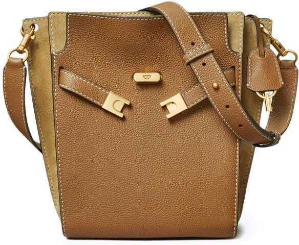Tory Burch Lee Radziwill bucket-tas Bruin
