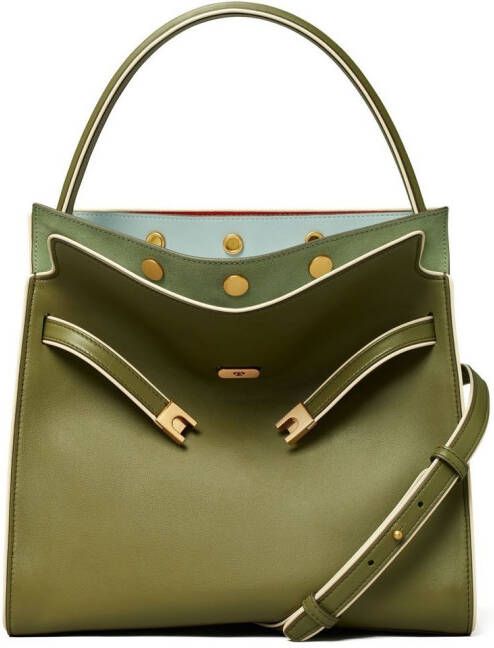 Tory Burch Lee Radziwill dubbele shopper Groen