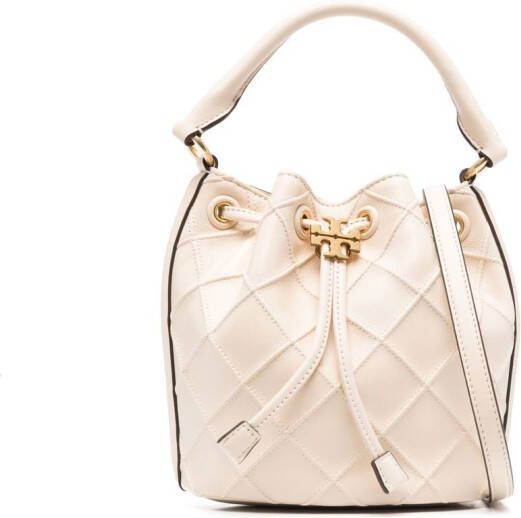 Tory Burch Fleming Soft bucket-tas Beige