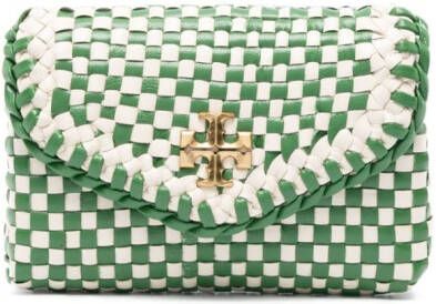 Tory Burch Leren portemonnee Beige