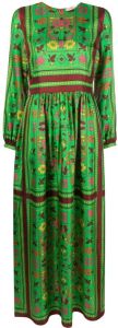 Tory Burch Maxi-jurk met print Groen