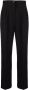 Tory Burch Pantalon met geplooid detail Zwart - Thumbnail 1