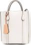 Tory Burch Leren shopper Beige - Thumbnail 1