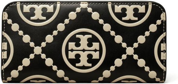 Tory Burch Portemonnee met logoprint Zwart