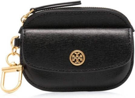 Tory Burch Portemonnee met logoplakkaat Zwart