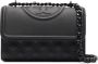 Tory Burch Kleine Fleming Matte verstelbare schoudertas Zwart - Thumbnail 1