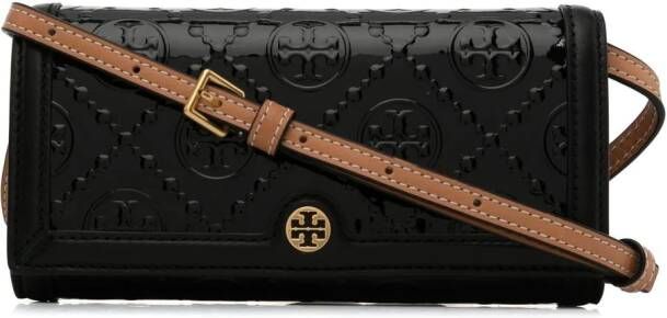 Tory Burch Schoudertas met monogram Zwart