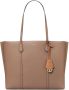 Tory Burch Shopper met logoprint Bruin - Thumbnail 1