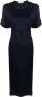 Tory Burch Midi-jurk met korte mouwen Blauw - Thumbnail 1
