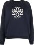 Tory Burch Sweater met logopatch Blauw - Thumbnail 1