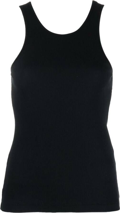TOTEME Geribbelde tanktop Zwart