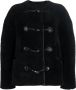 TOTEME Lammy coat Zwart - Thumbnail 1