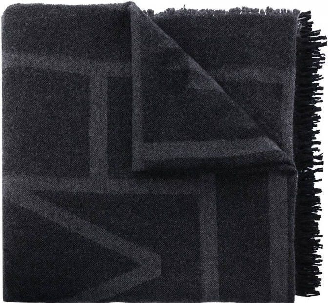 TOTEME Sjaal met monogram Grijs