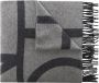 TOTEME Sjaal met monogram Grijs - Thumbnail 1