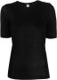 TOTEME T-shirt met ronde hals Zwart - Thumbnail 1