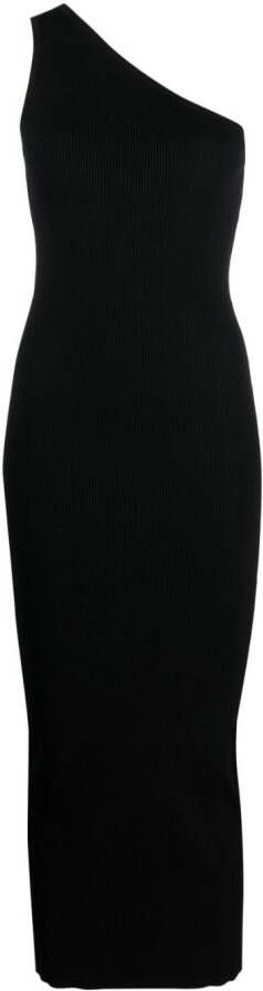 TOTEME Asymmetrische maxi-jurk Zwart