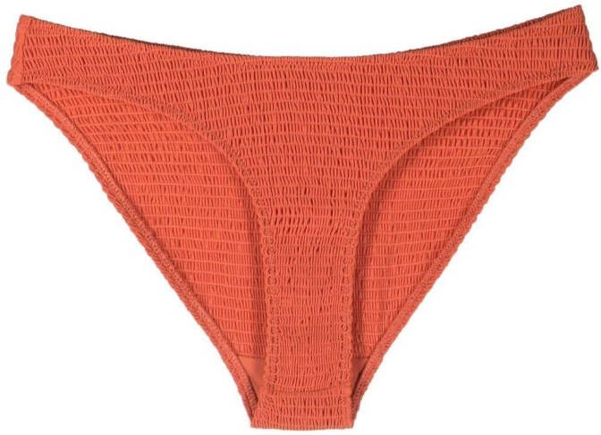 TOTEME Bikinislip met gesmockte afwerking Oranje