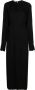 TOTEME Maxi-jurk met gestrikte taille Zwart - Thumbnail 1